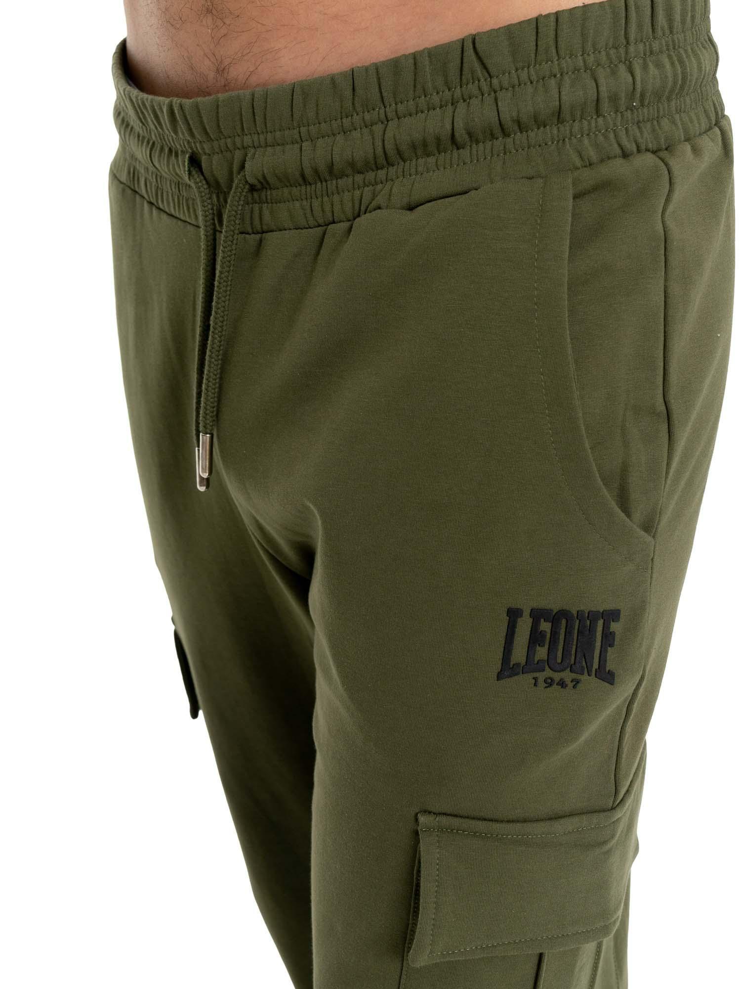 Pantalón de deporte de invierno para hombre con pequeño logo "Basic" en el puño 3/7