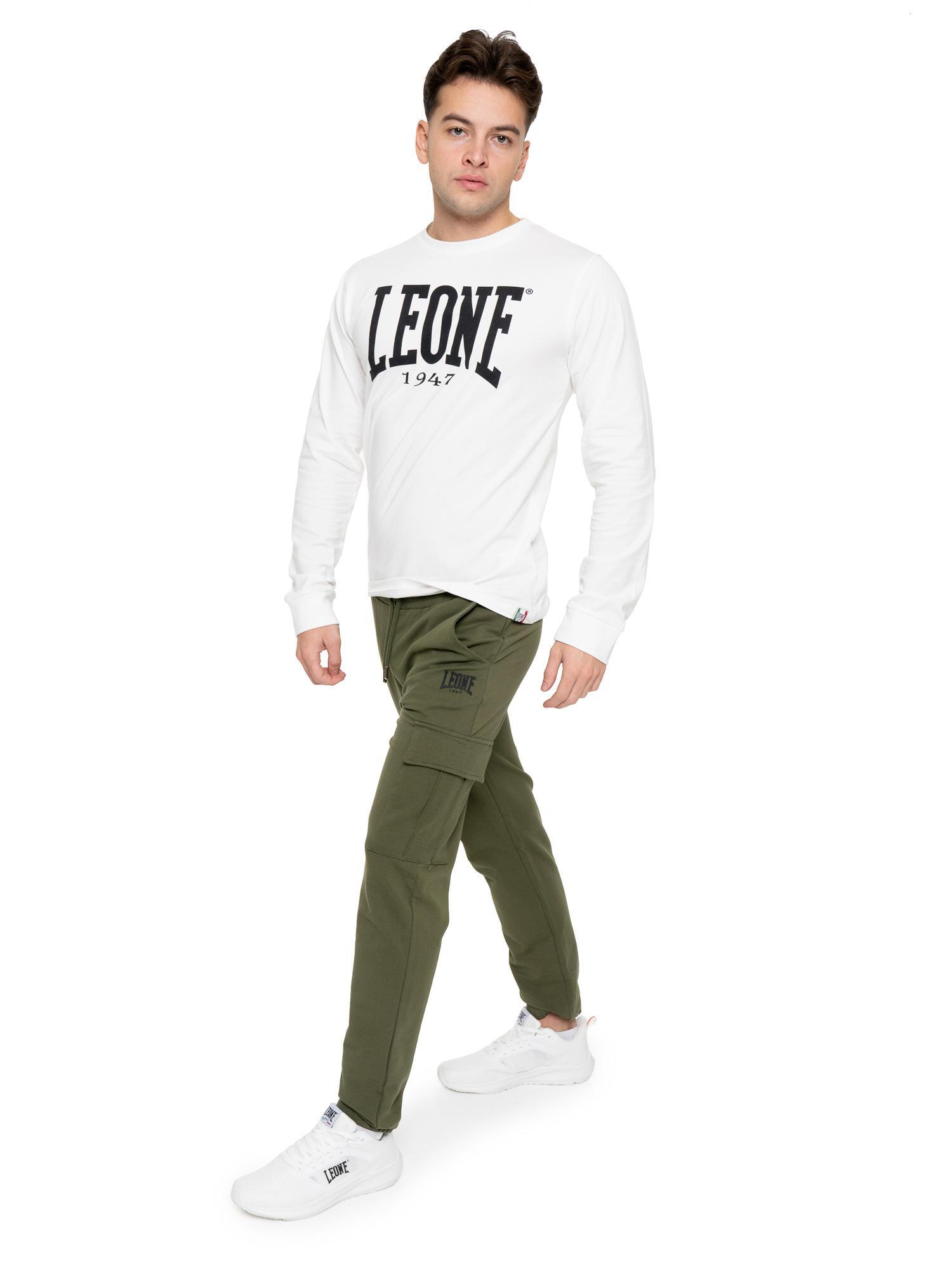Pantalón de deporte de invierno para hombre con pequeño logo "Basic" en el puño 5/7