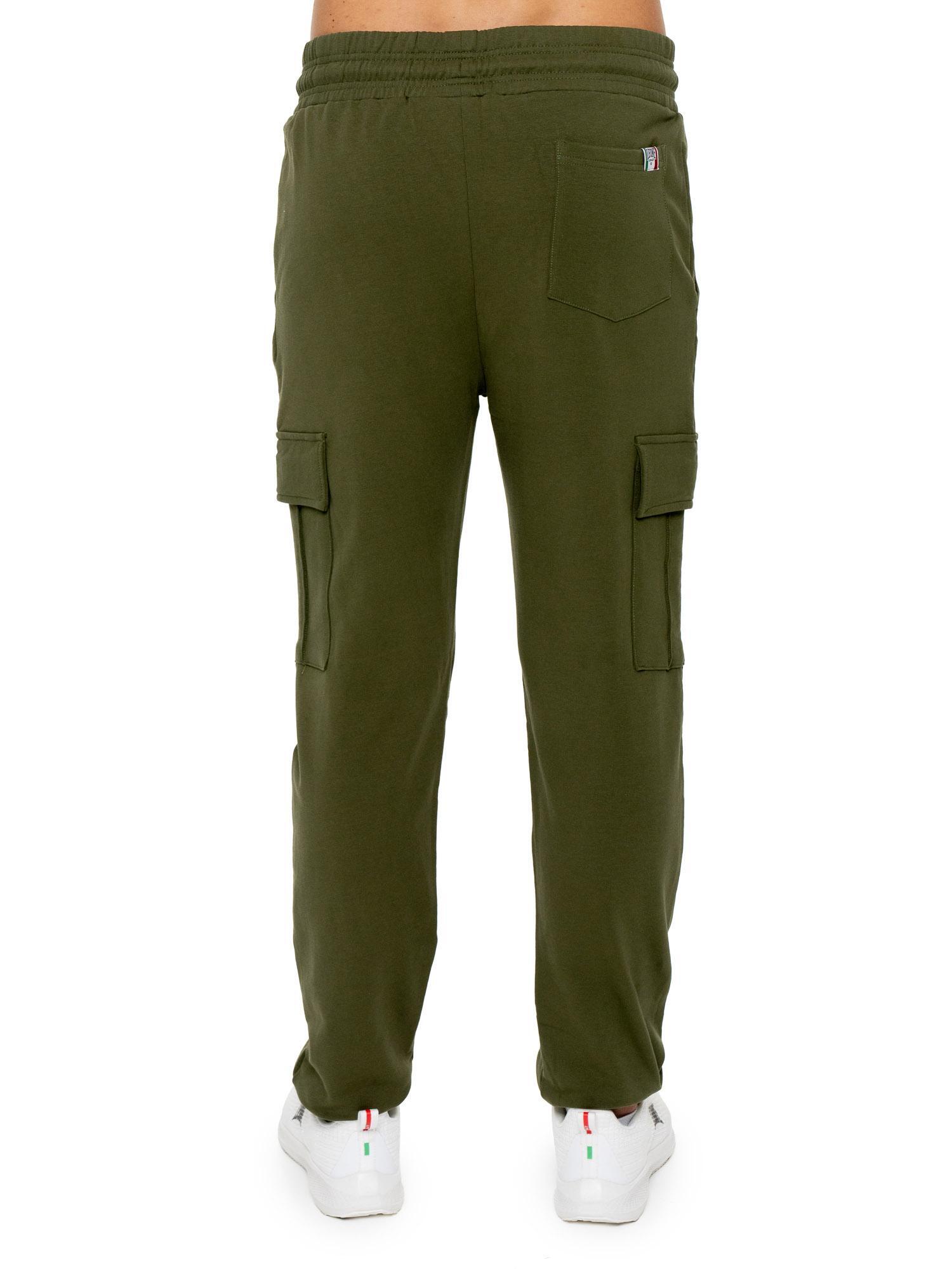 Pantalón de deporte de invierno para hombre con pequeño logo "Basic" en el puño 4/7