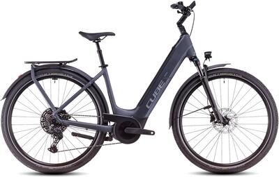 Bici elettrica ibrida da trekking TOURING HYBRID PRO 625 argento