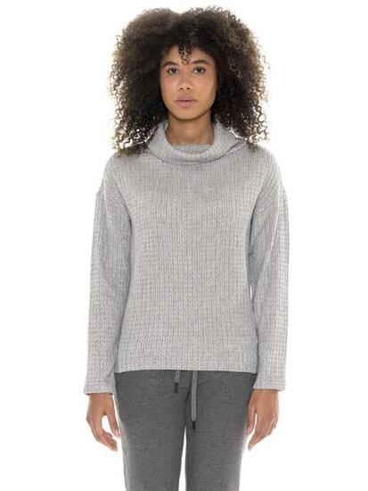 Maglia a treccia Leone donna Greyss