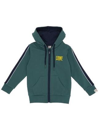 Sweat à capuche enfant Leone avec zip intégral College