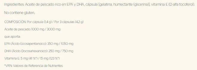 Omega-3 EPA & DHA - 100 Cápsulas Nutrisport 3/4