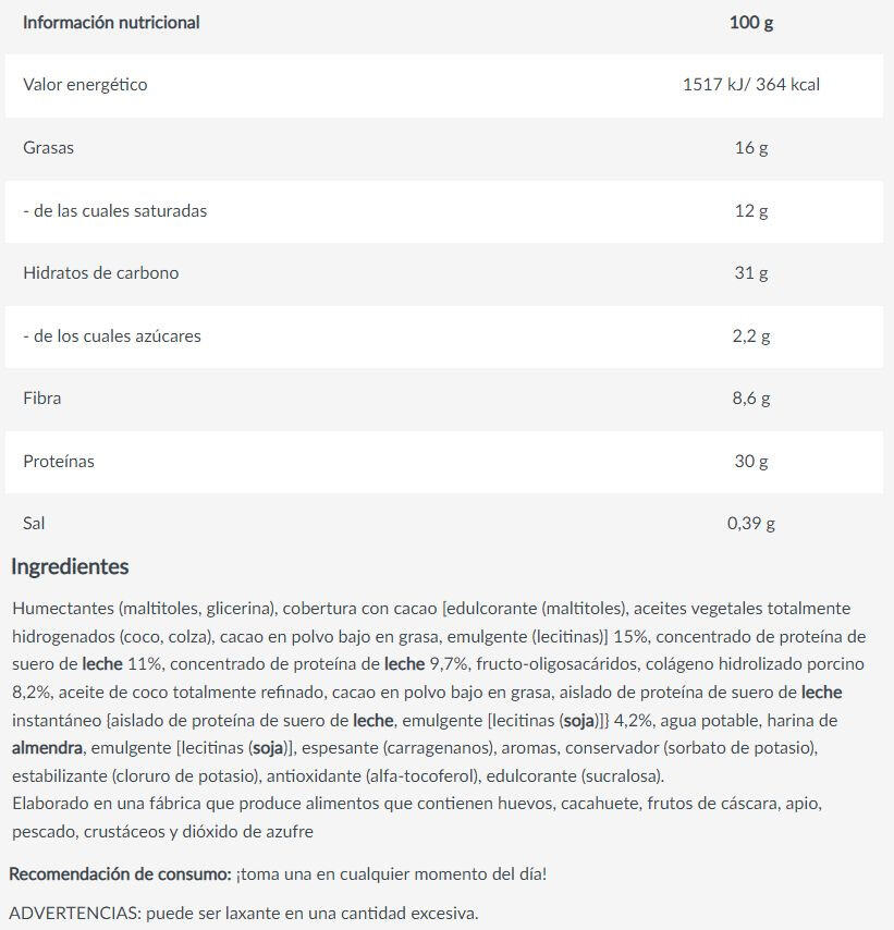 Barrita Protein Max - 45g Doble Chocolate Biotech USA 2/3