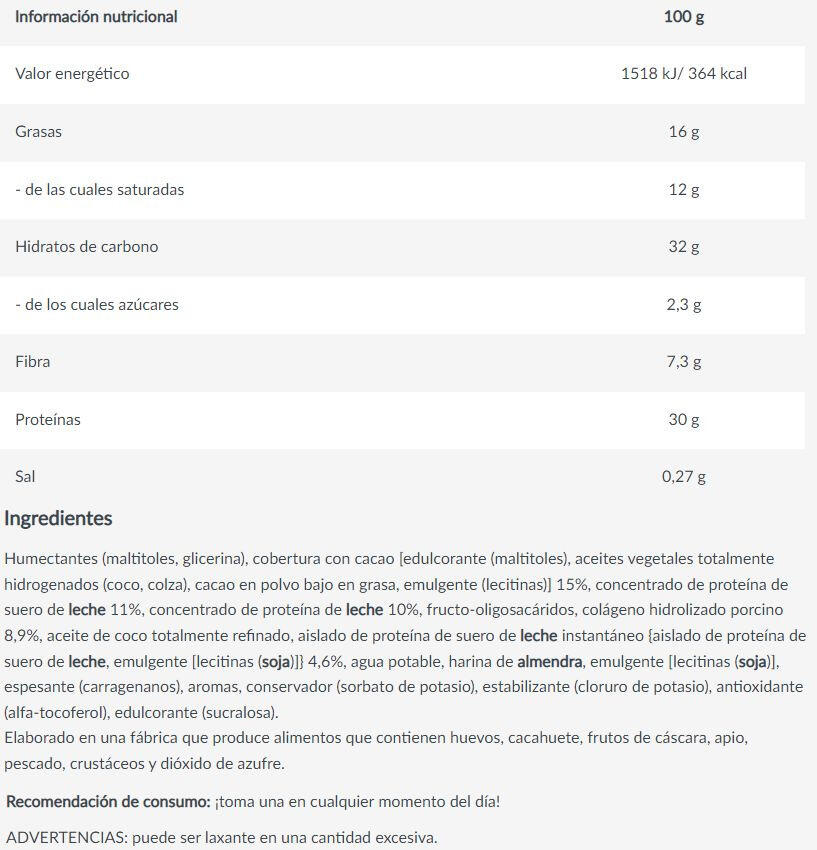 Barrita Protein Max - 45g Platano Biotech USA 2/3