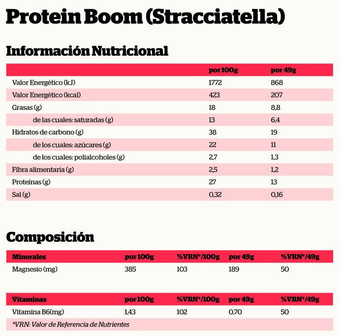 Barre Protein Boom! - 49g Straciatella de Nutrisport 2/3