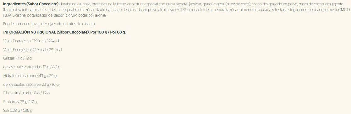 Barrita Mega Power - 68g Chocolate Nutrisport 2/3