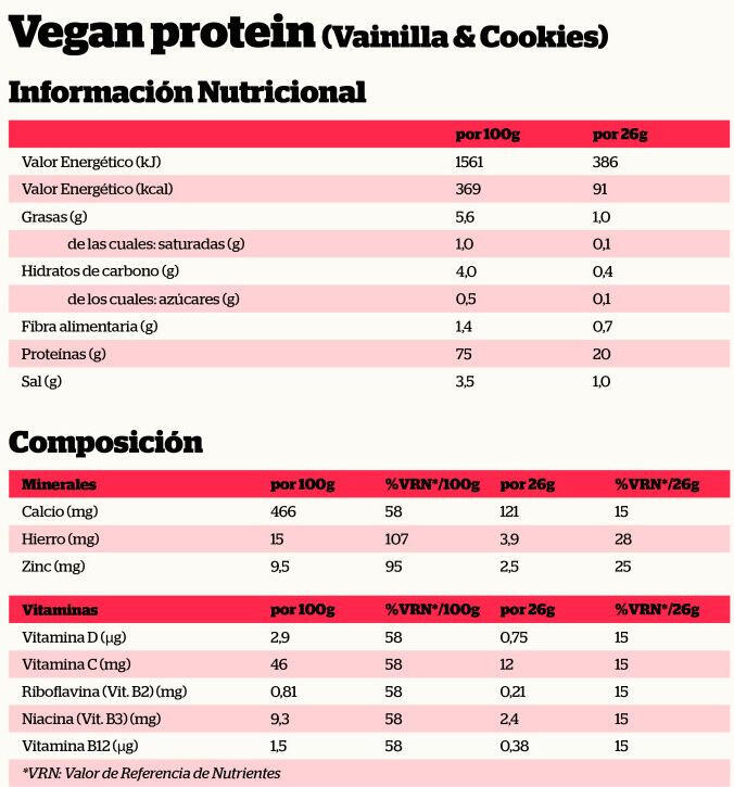 Vegan protein - 468g Cookies Vainille de Nutrisport 4/5