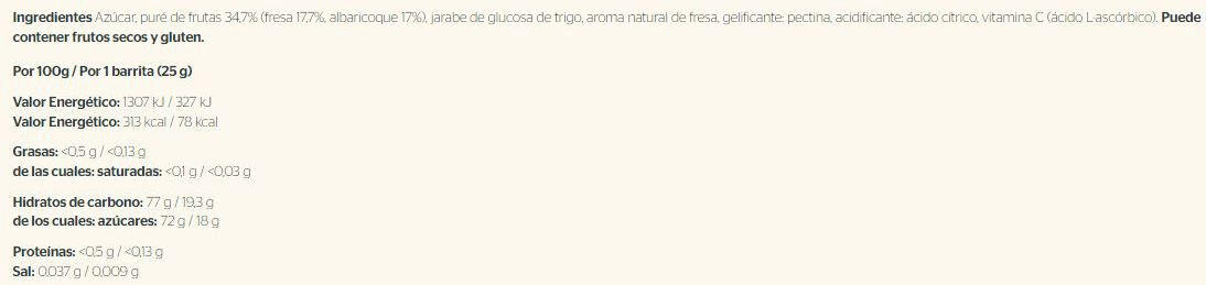 Barrita HiGums Bar - 25g Fresa Nutrisport 2/3