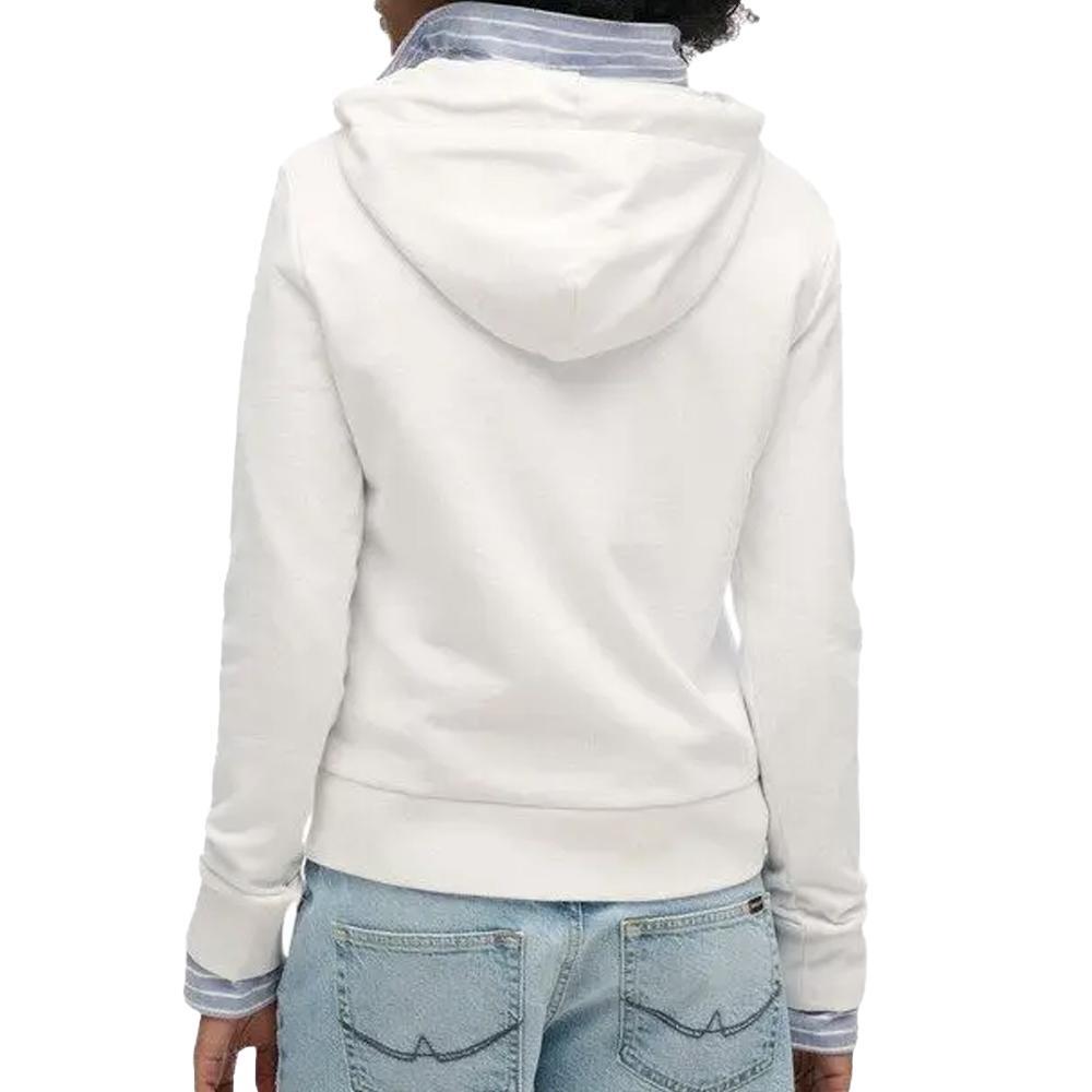Sudadera Blanca con Capucha Superdry para Mujer 2/3