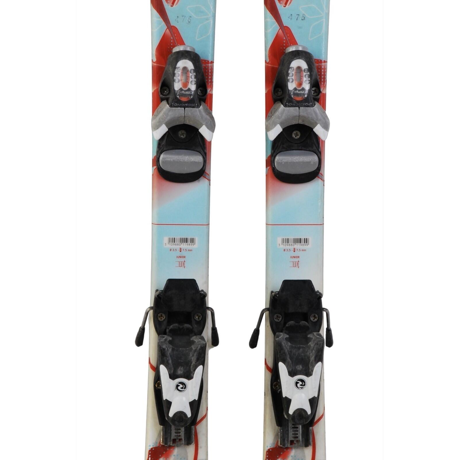 TWEEDEHANDS - Rossignol Fun Girl Junior Gebruikte Ski + Bindingen 3/4