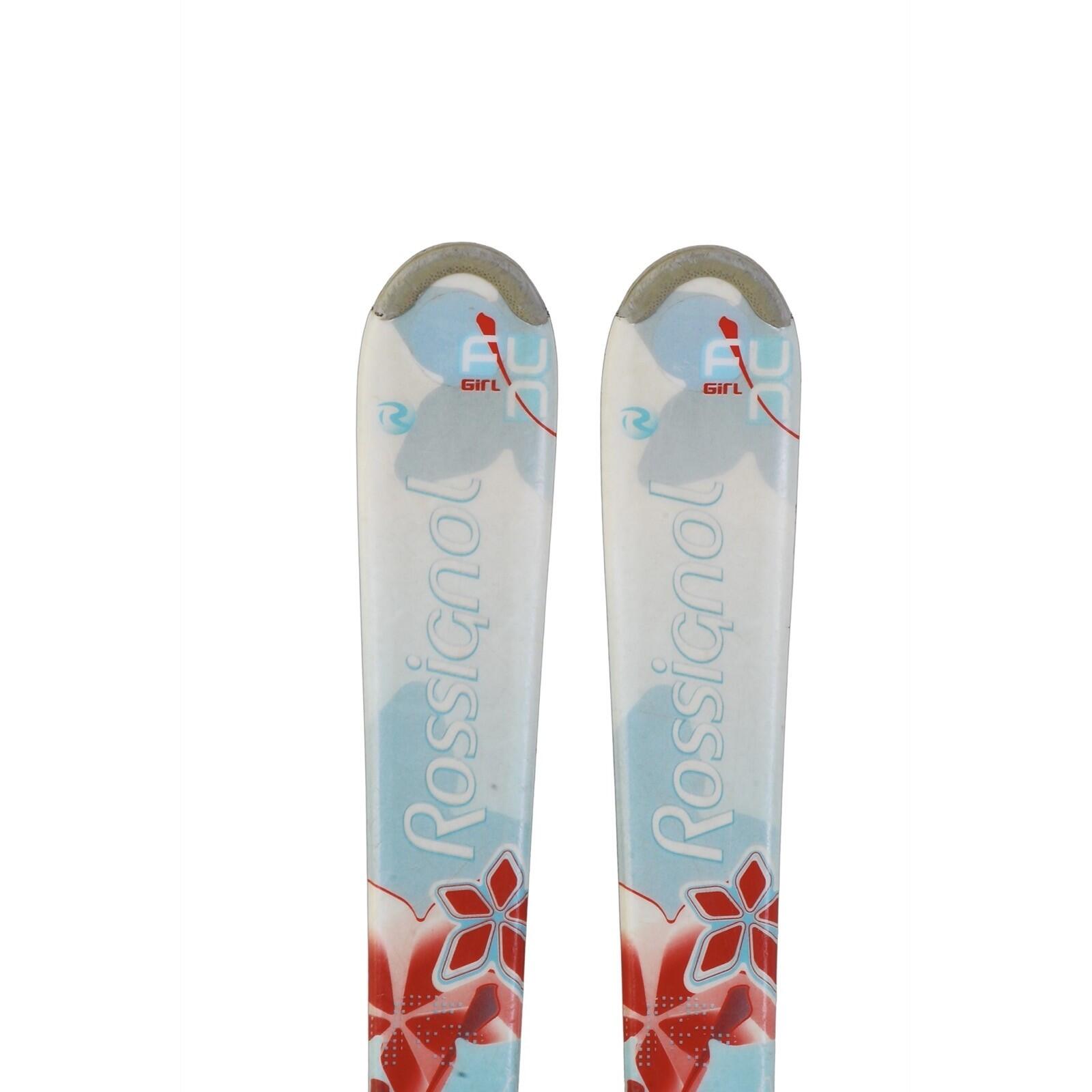 TWEEDEHANDS - Rossignol Fun Girl Junior Gebruikte Ski + Bindingen 2/4