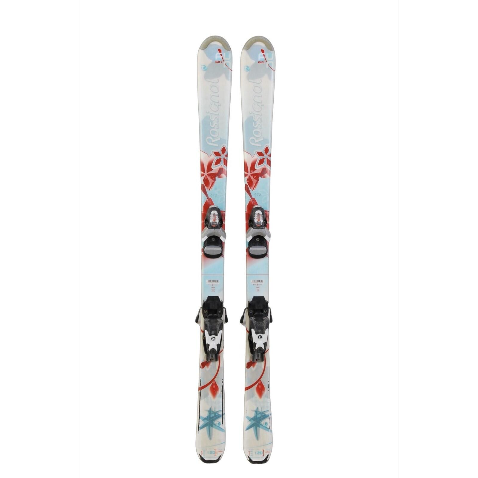 TWEEDEHANDS - Rossignol Fun Girl Junior Gebruikte Ski + Bindingen 1/4