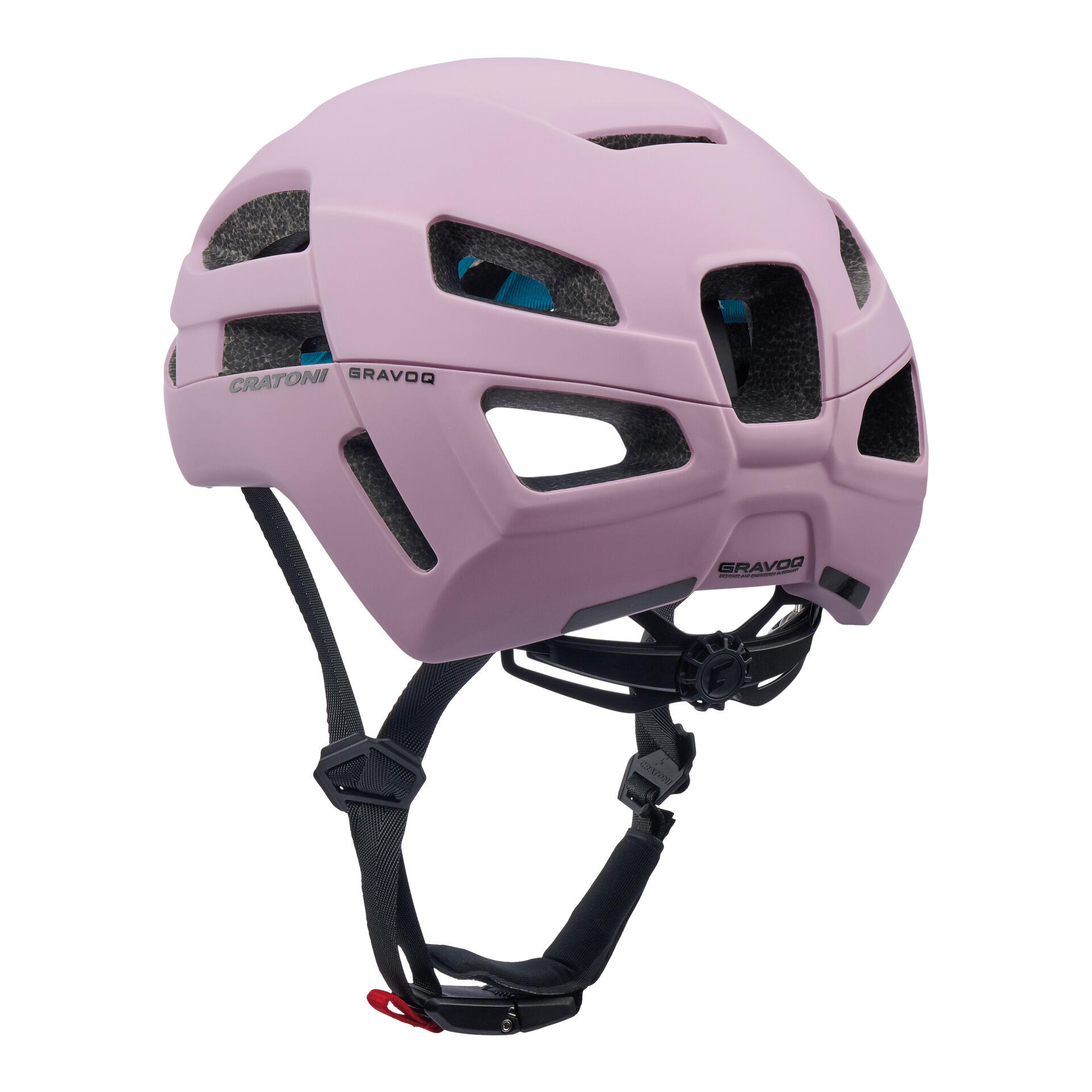 Gravel - Casco da bicicletta Gravoq, rosa 3/4