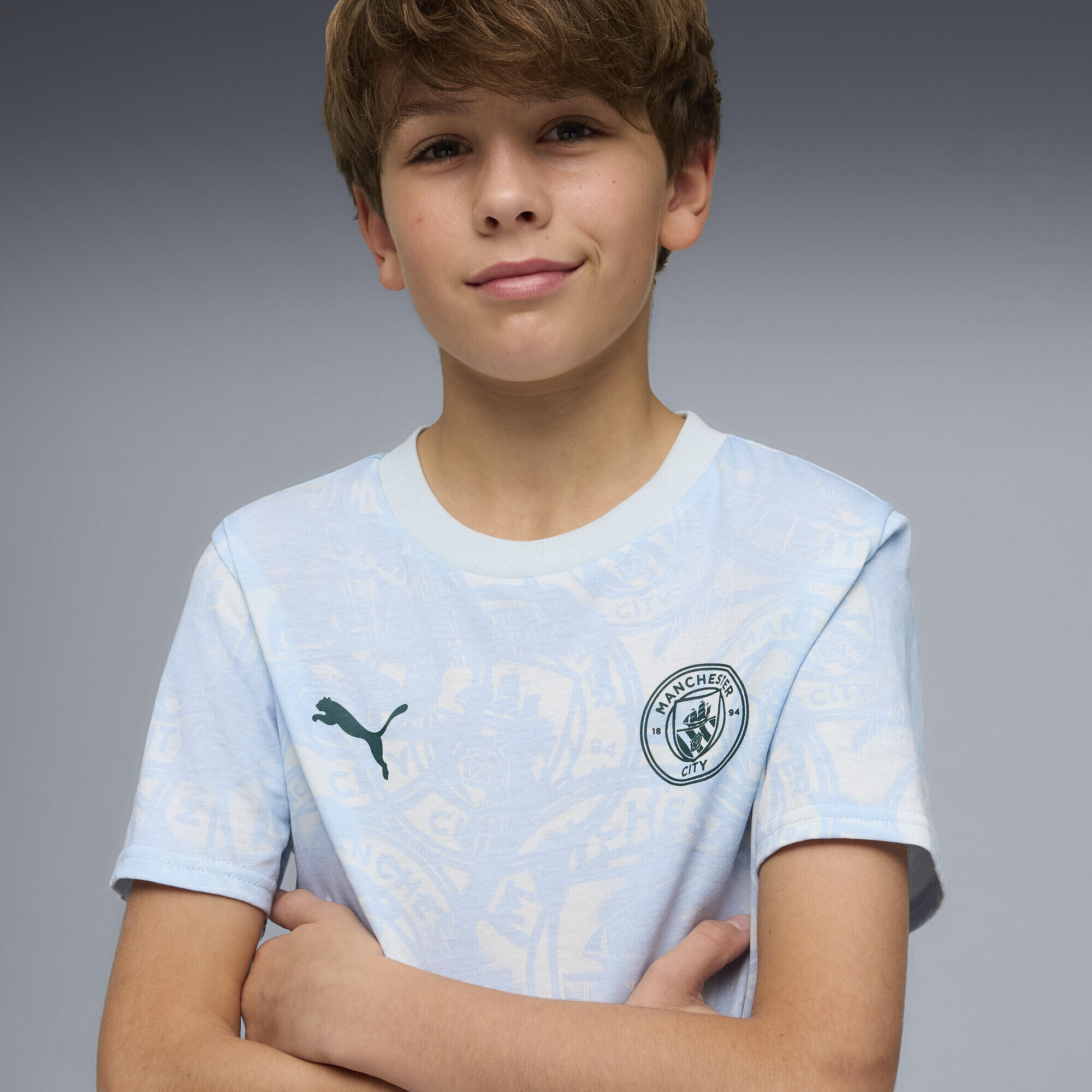 T-shirt con stampa integrale Manchester City FtblCulture per ragazzi PUMA 3/6