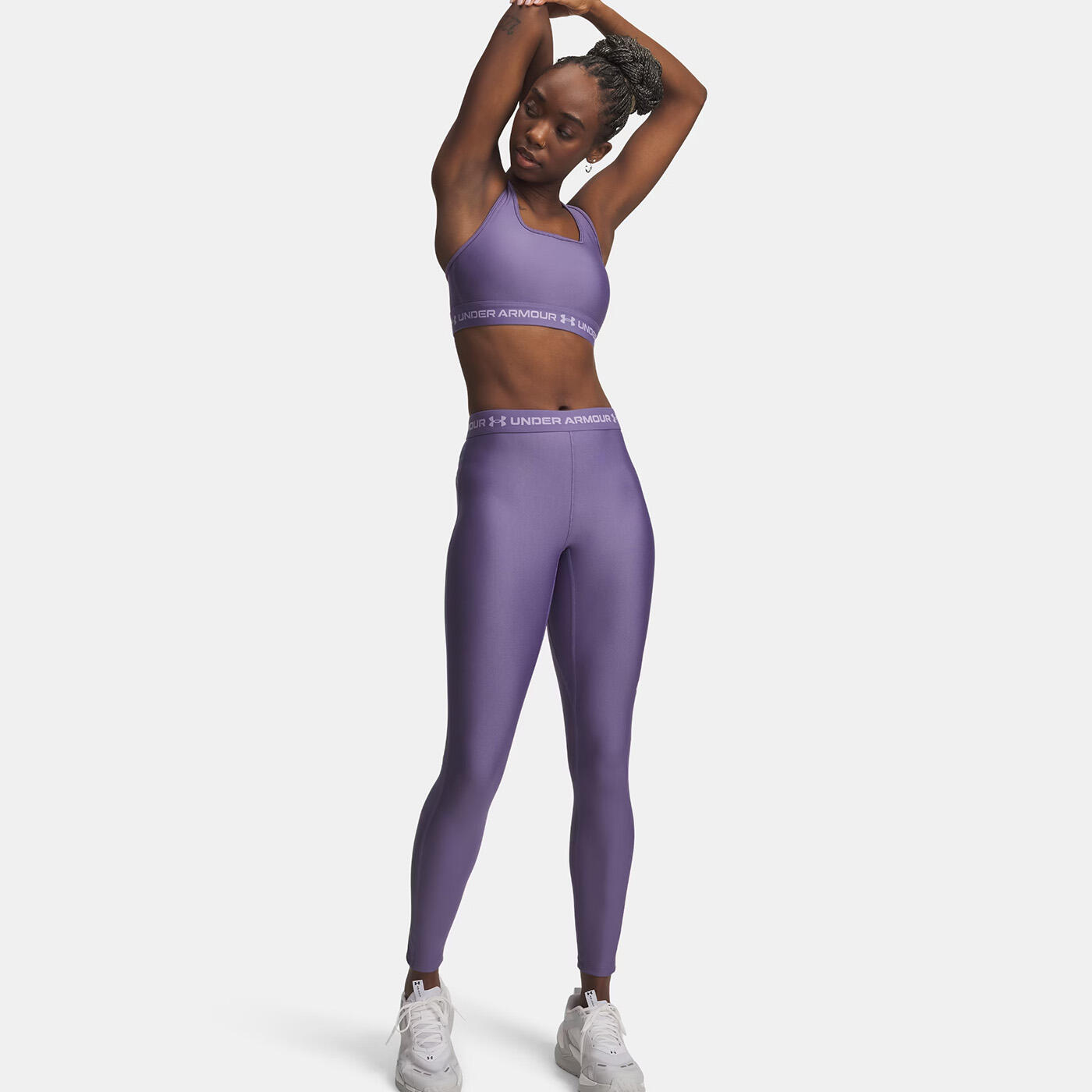 Legging UA HeatGear® para mulher Under Armour Violet 3/3