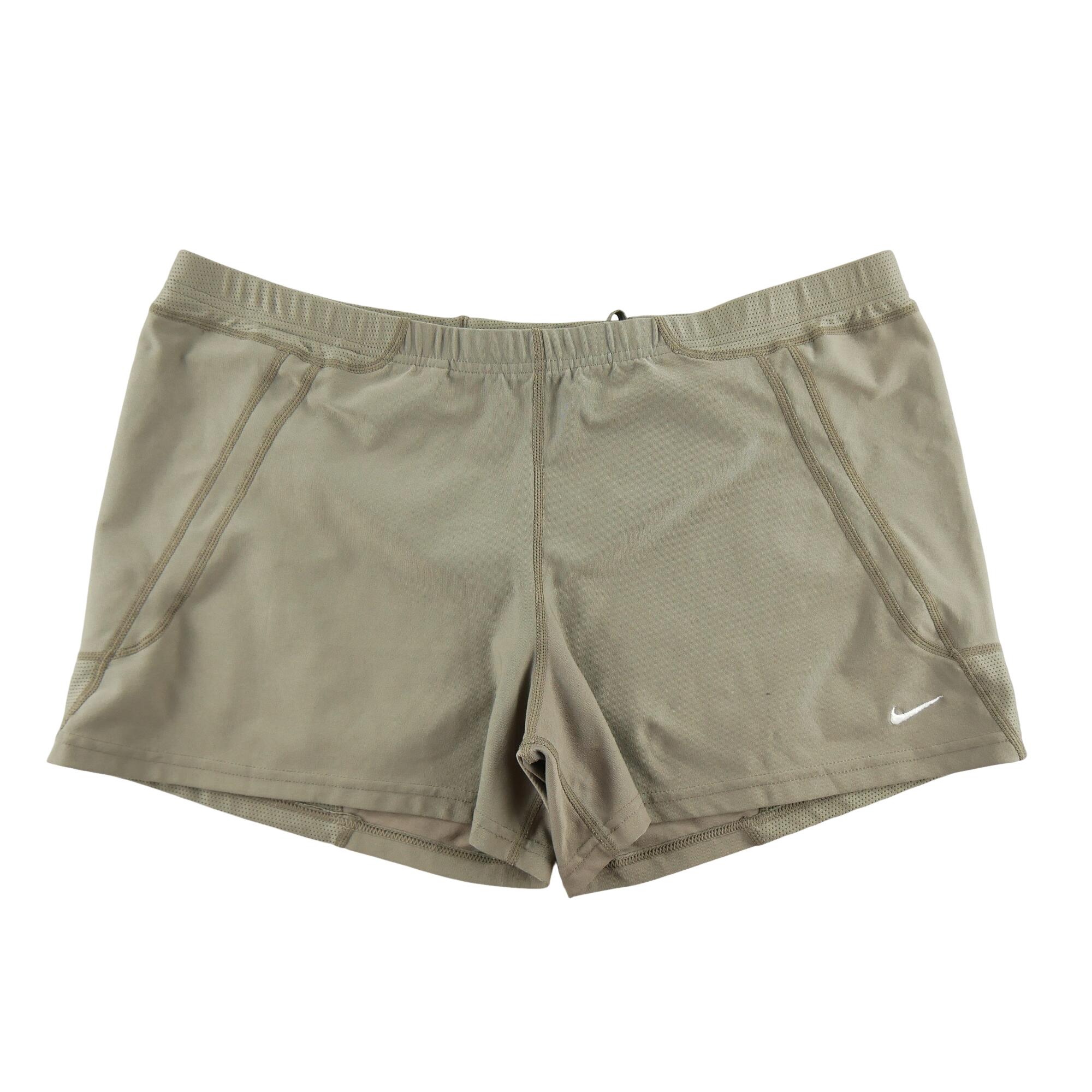 NIKE Reconditionné - Short Femme Fit-dry Marron - Très Bon État