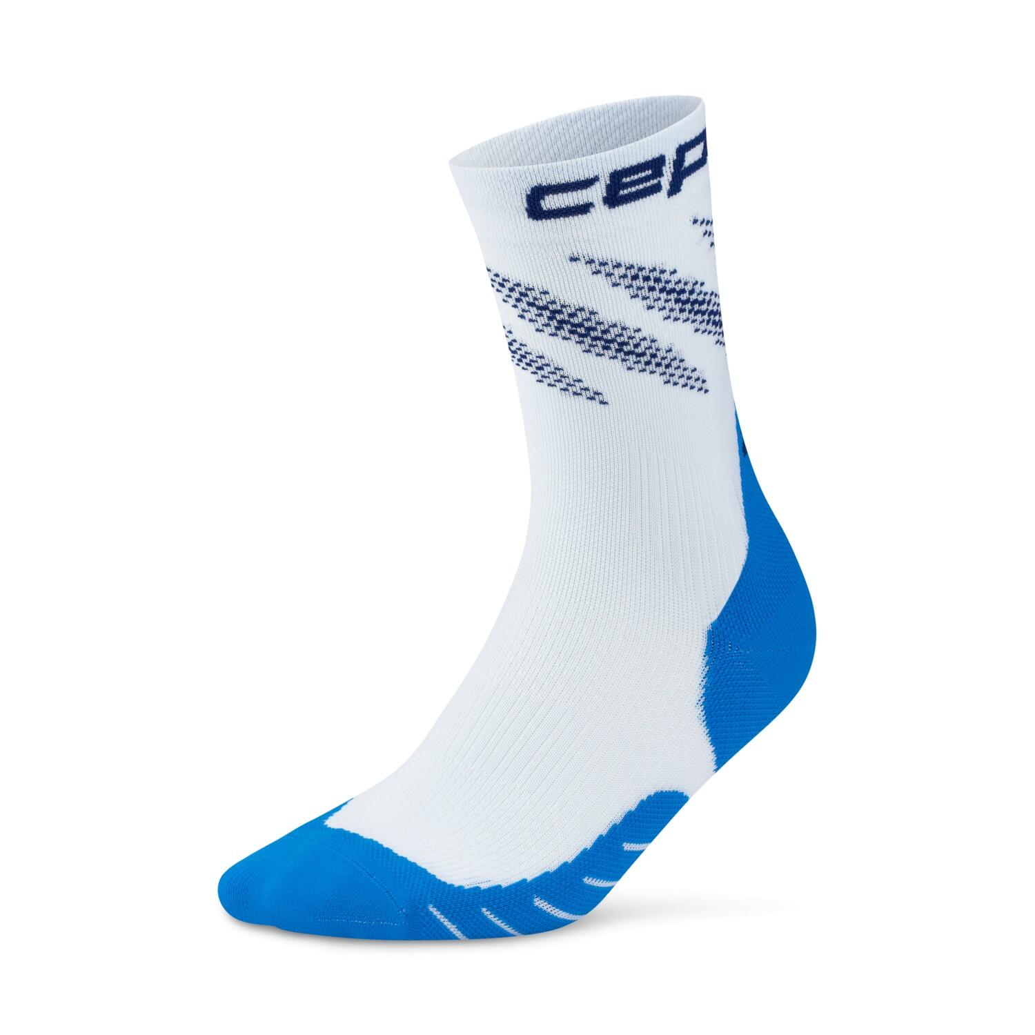Damskie skarpety kompresyjne sportowe do połowy łydki CEP Core Run ice