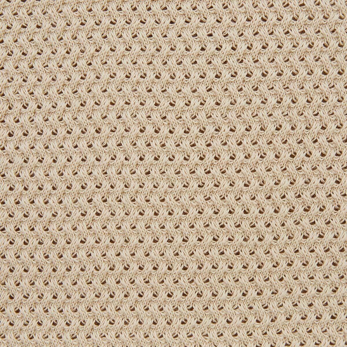 Maglione a maniche corte con collo rotondo in cotone beige avena Milazzo 6/7