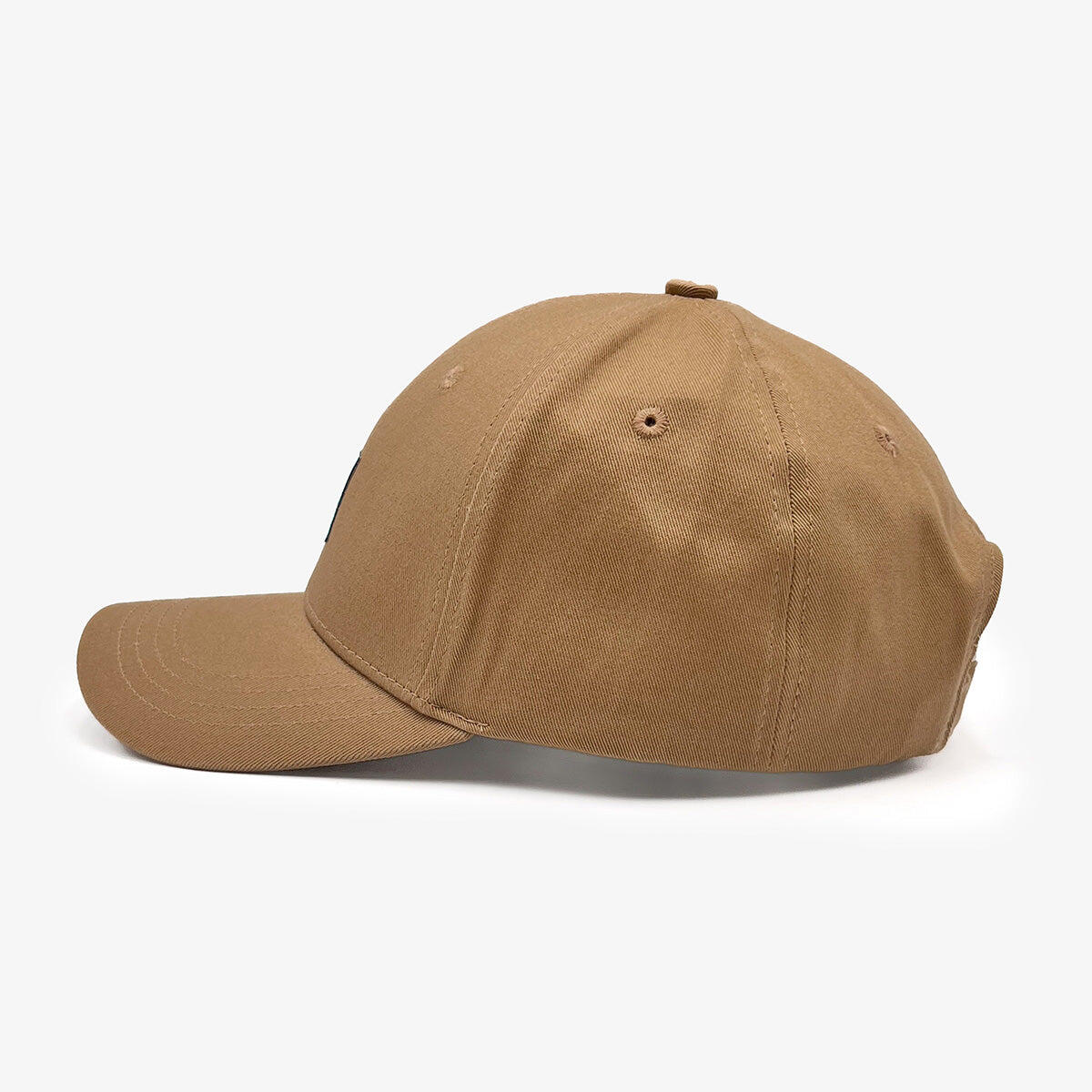 Casquette baseball en coton beige avoine 3/4