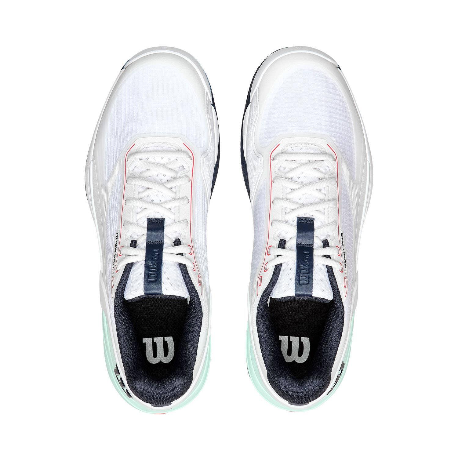 Wilson Rush Pro 5 Clay Blanc/turquoise Wrs338540 5/6