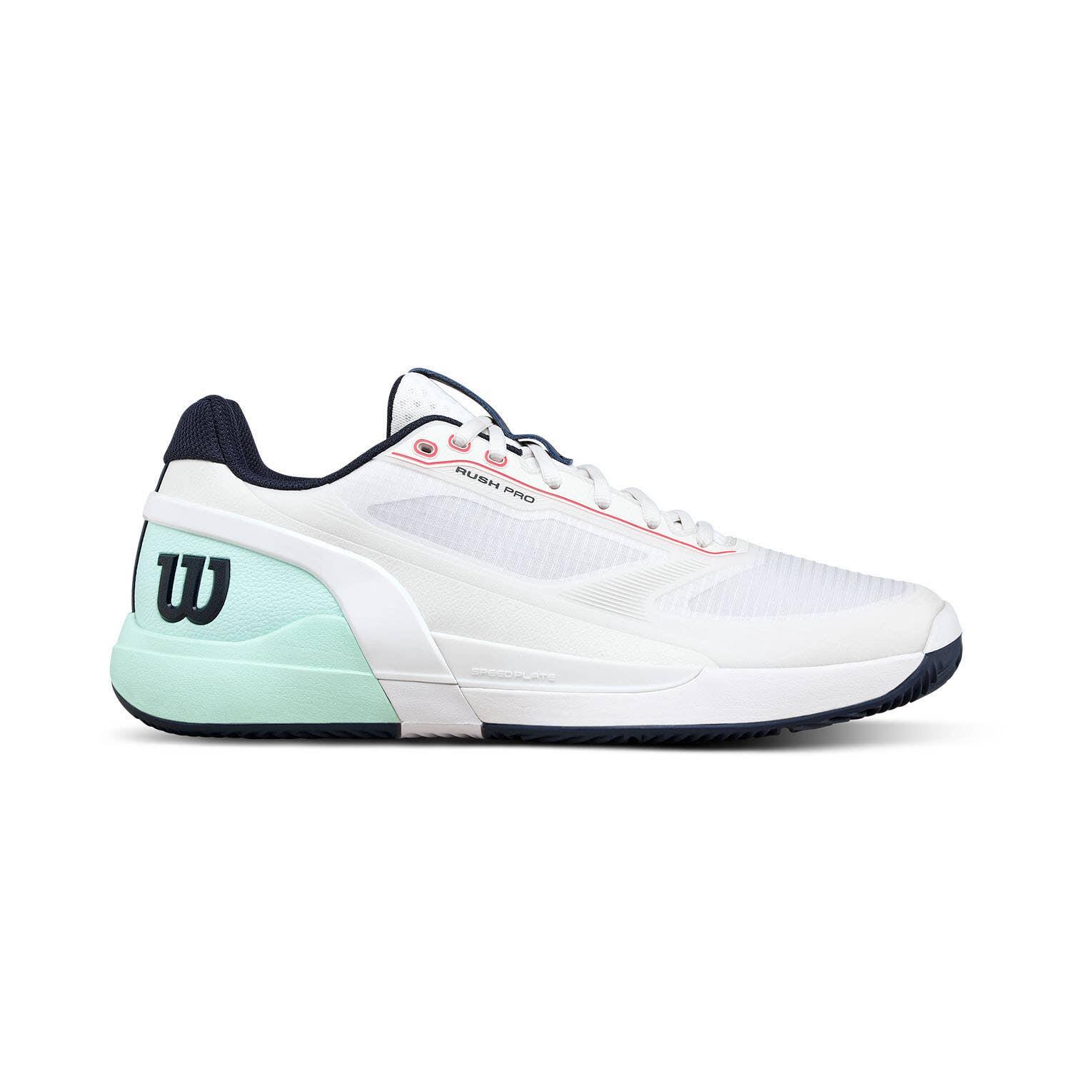 Wilson Rush Pro 5 Clay Blanc/turquoise Wrs338540 1/6