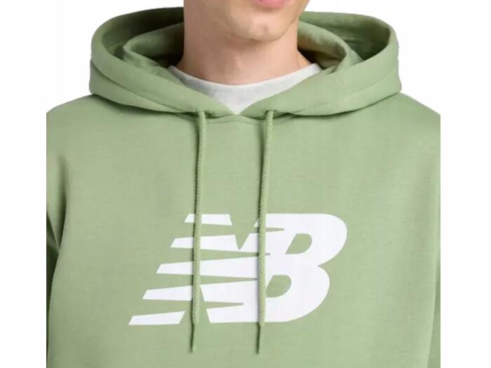 Bluza Męska New Balance Ciepła Bawełniana Z Kapturem Desowa 6/7