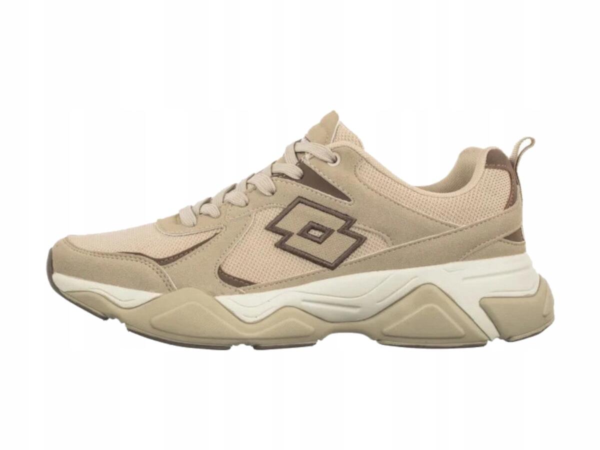 Buty Damskie Lotto Wany Sneakersy Beżowe Brąz Modne
