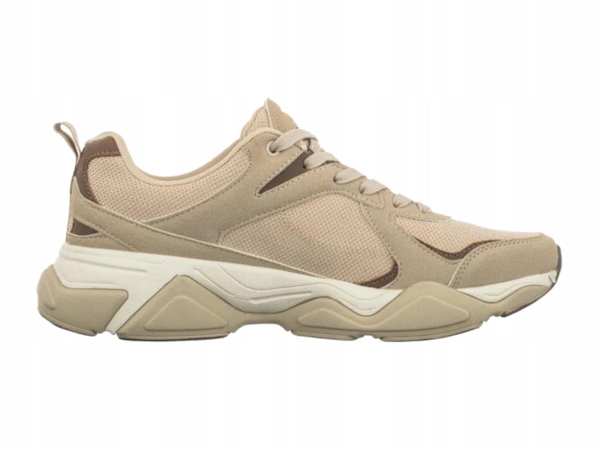 Buty Damskie Lotto Wany Sneakersy Beżowe Brąz Modne 4/6