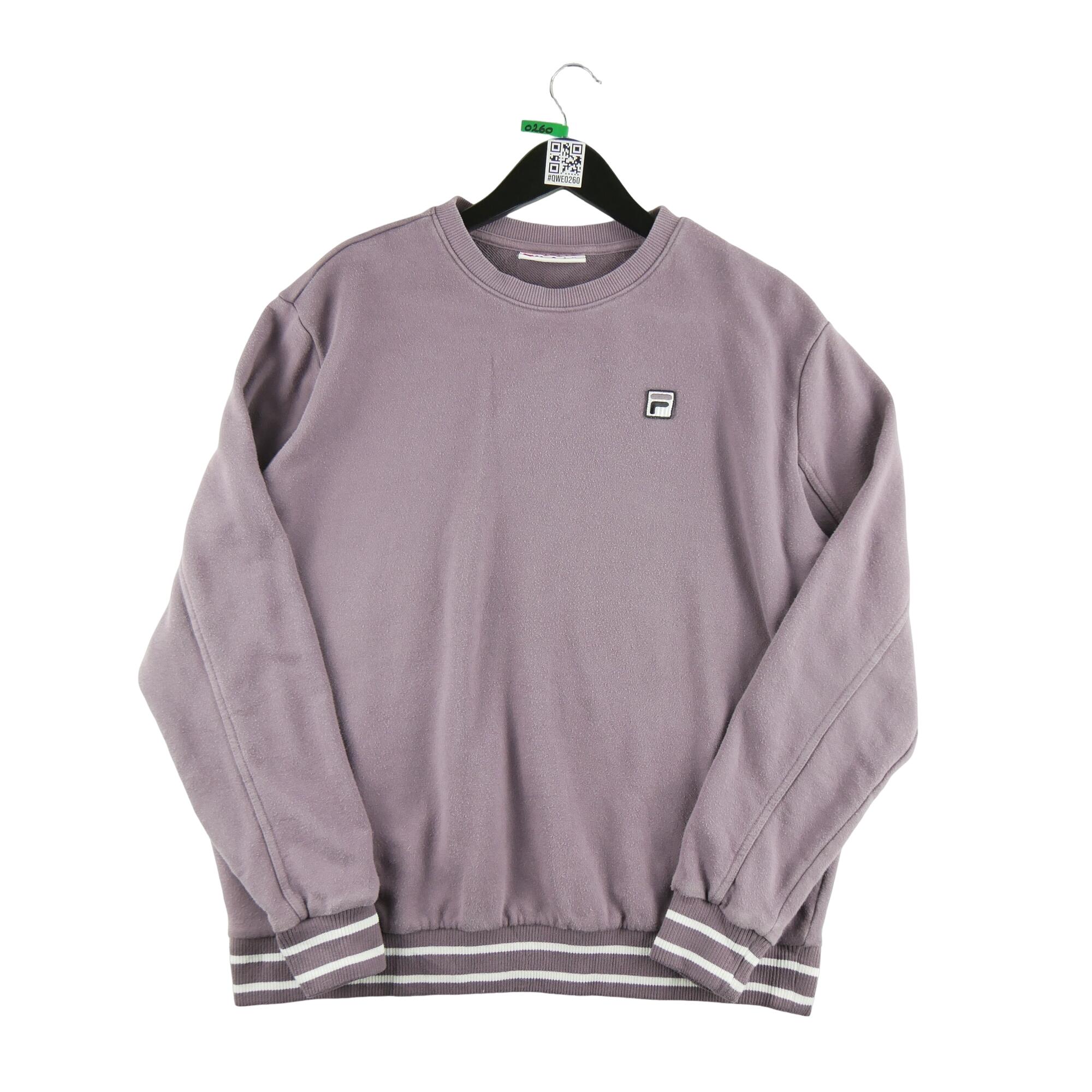 FILA Reconditionné - Sweat Homme Vintage Violet - Très Bon État