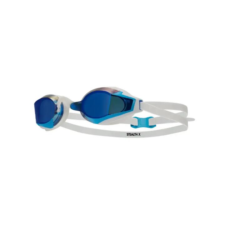TYR Adult Stealth-X Performance Swim Goggle - Mirrored Lens