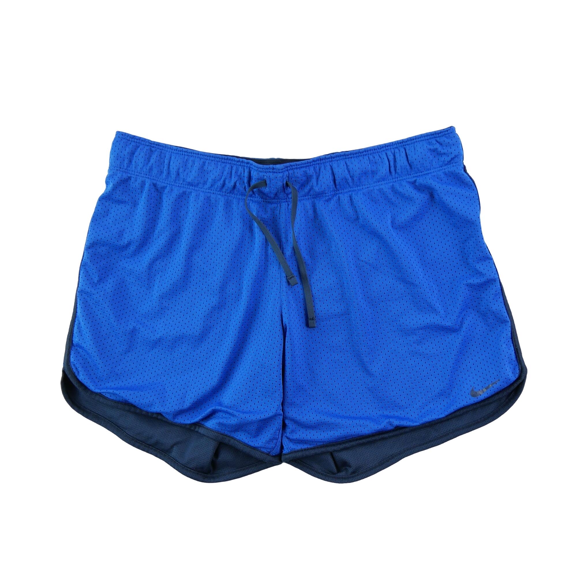 NIKE Reconditionné - Short Femme Dri-Fit Running Bleu - Très Bon État
