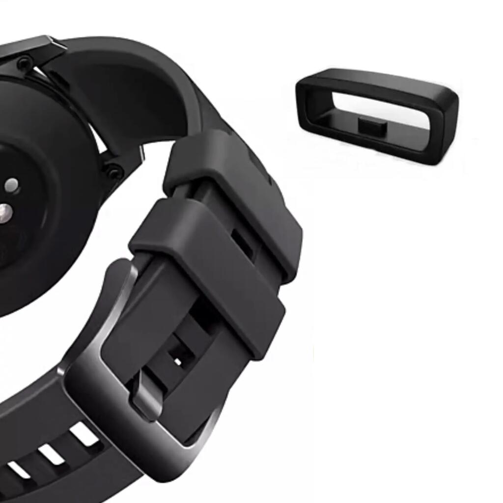 Set of 2 silicone watch strap keeper loops for smartwatch bands