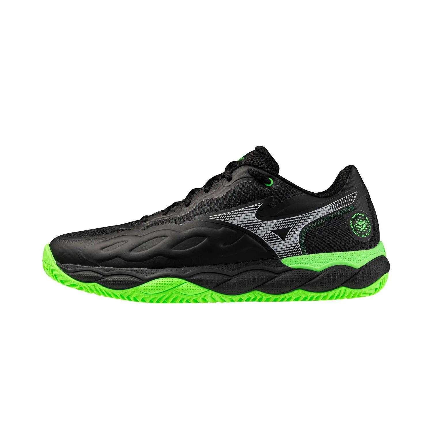 Mizuno Wave Enforce Court Pádel Preto/verde 61gb2437 2/5