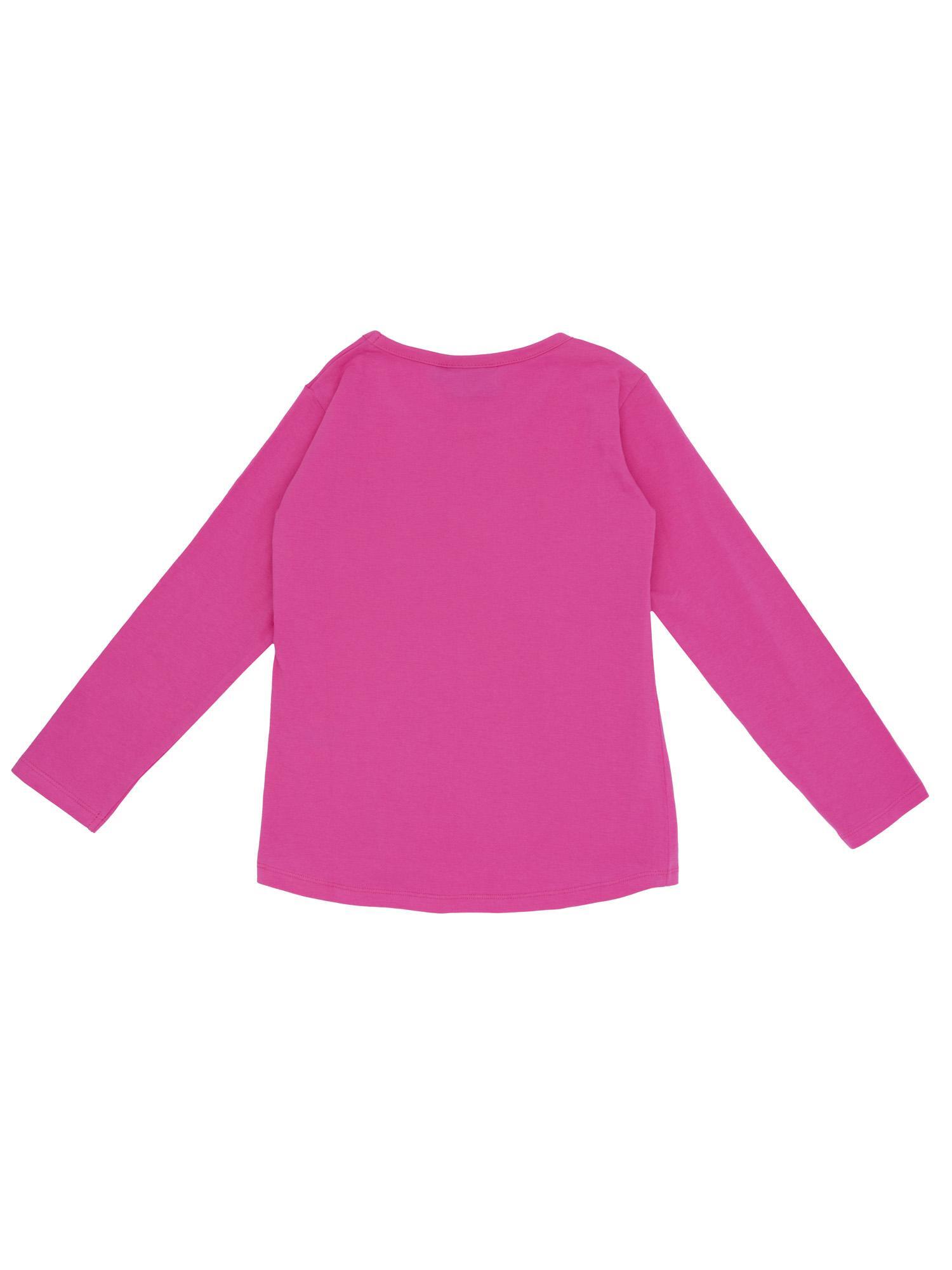 T-shirt Leone bambina con maniche lunghe Pink Girl 2/2