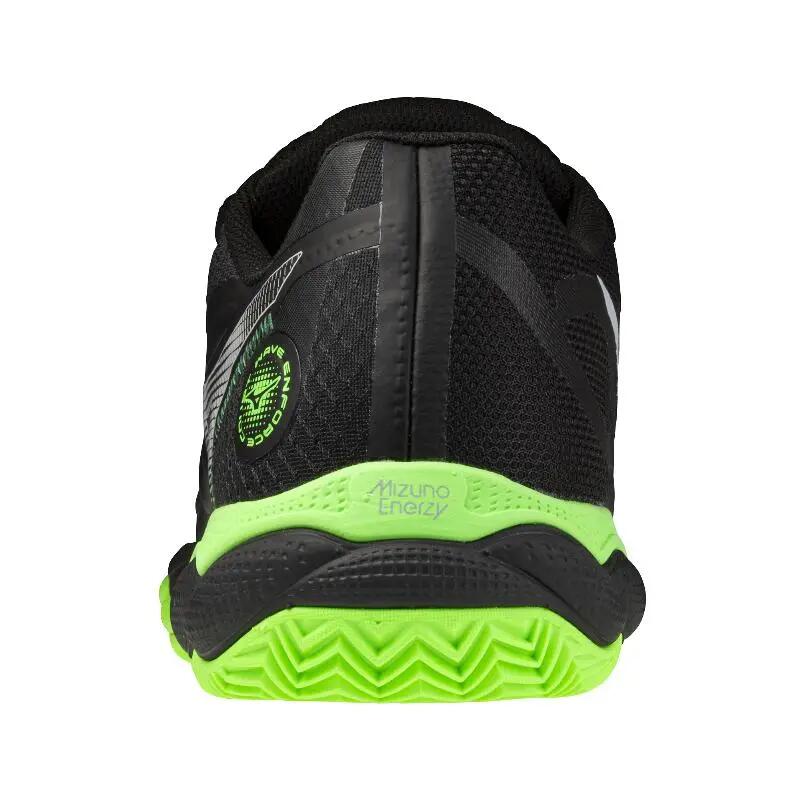 Zapatillas Mizuno Wave Enforce Court Padel Negro Verde 2/5