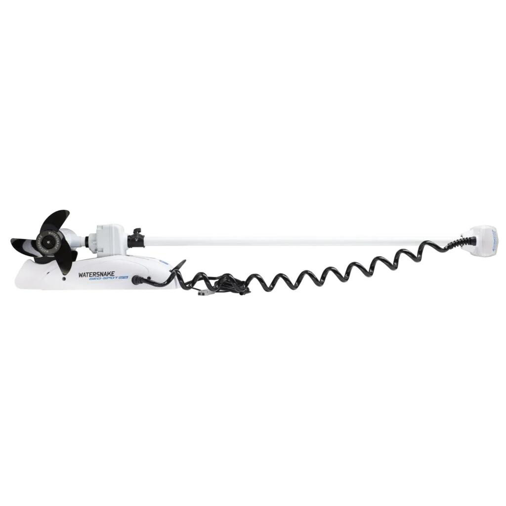 Moteur électrique avant Watersnake Stealth GPS 80LB 24V 78" avec arbre en époxy 3/7