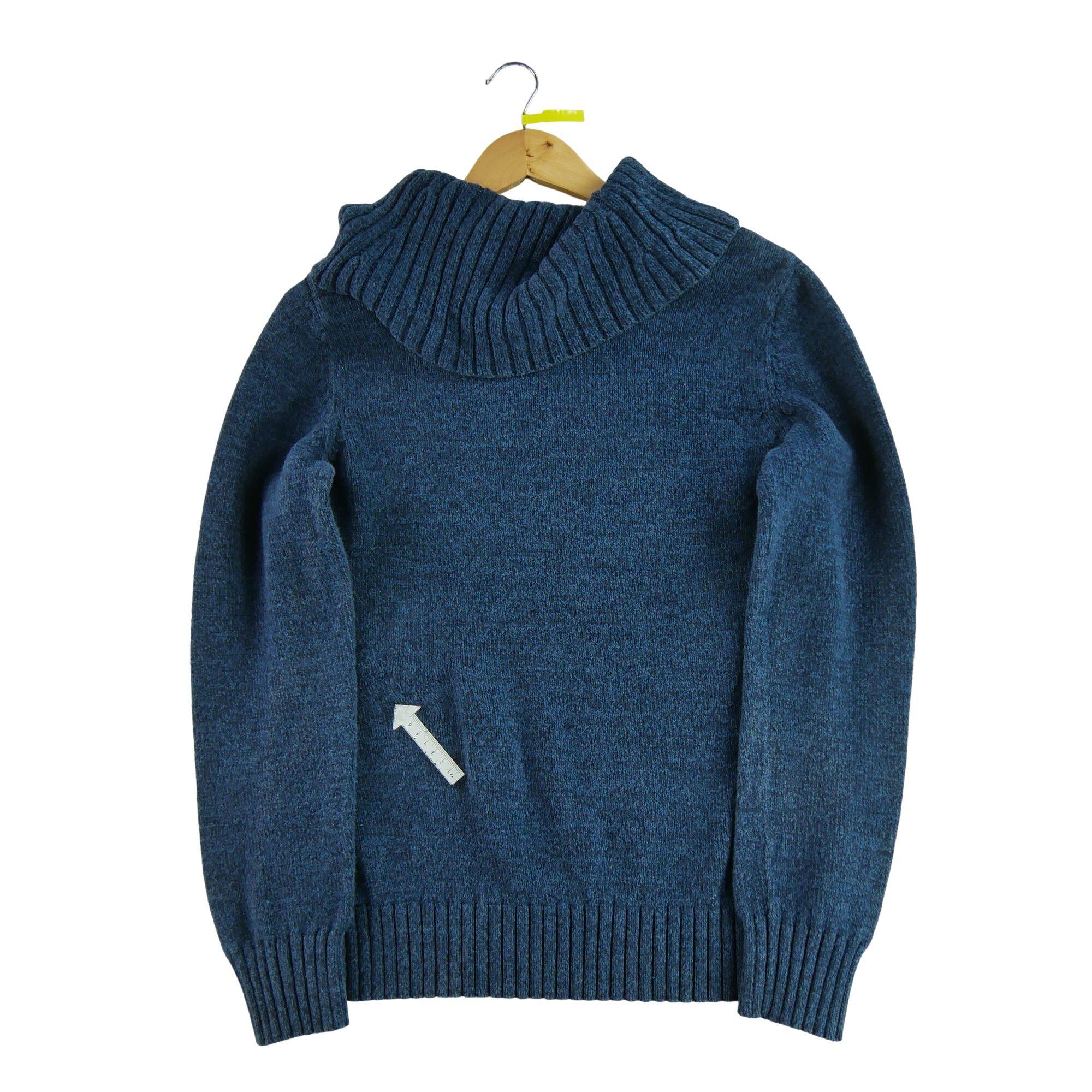 Seconde vie - Pull Femme  col roulé Marine - Bon état 4/6