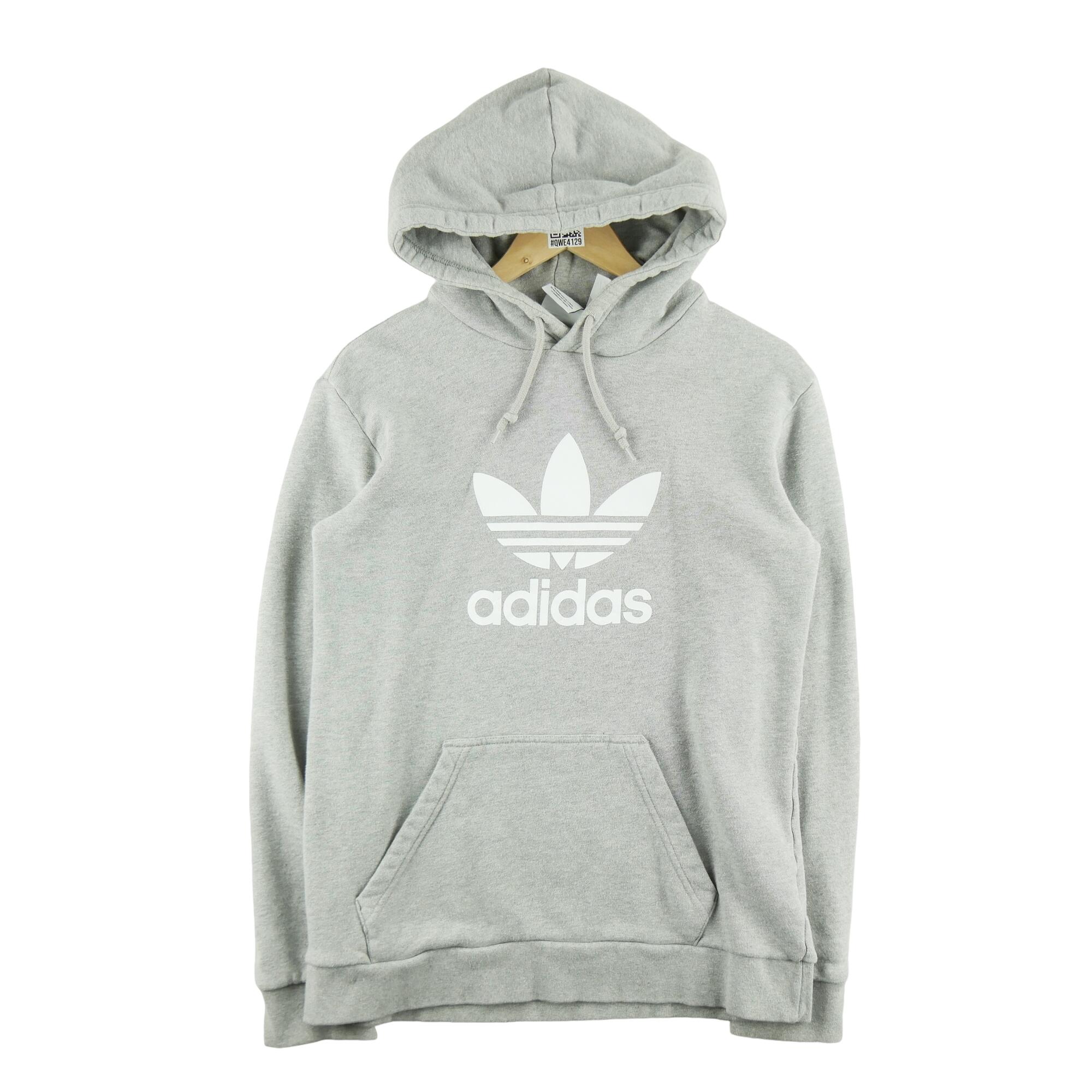 ADIDAS Reconditionné - Sweat à capuche Homme Gris - Très Bon État