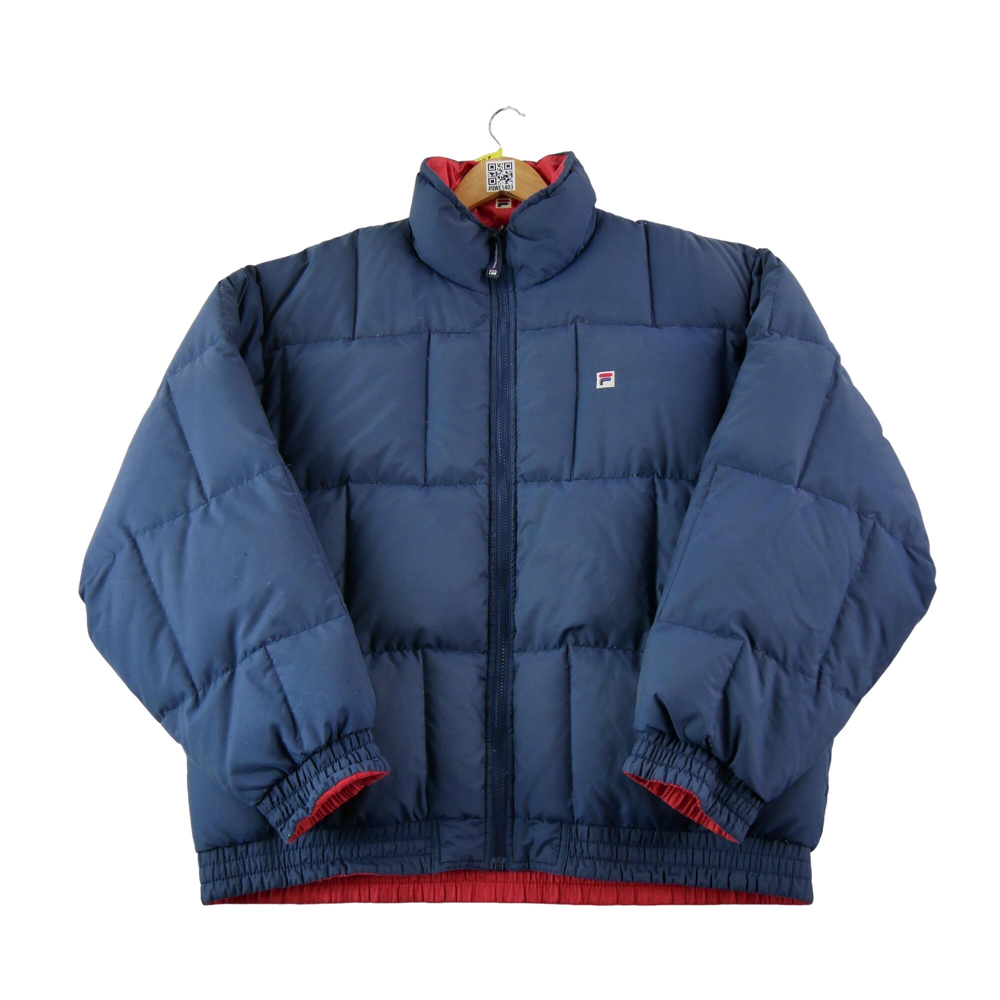 Palton pufos reversibil vintage pentru bărbați