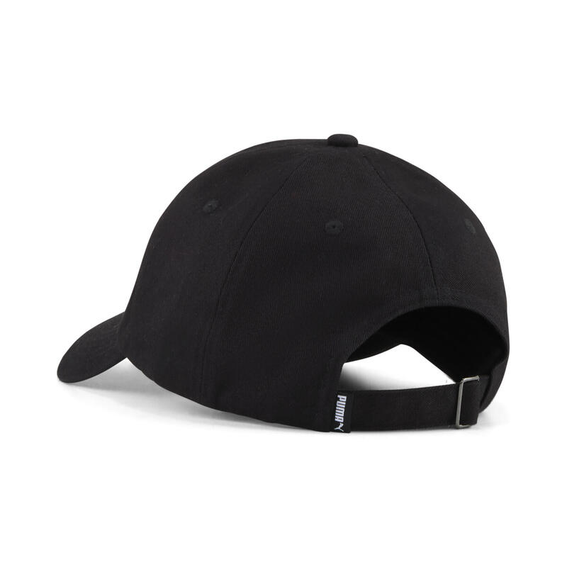 Șapcă alergare adulți logo brodat Essentials Script Dad Cap, negru PUMA