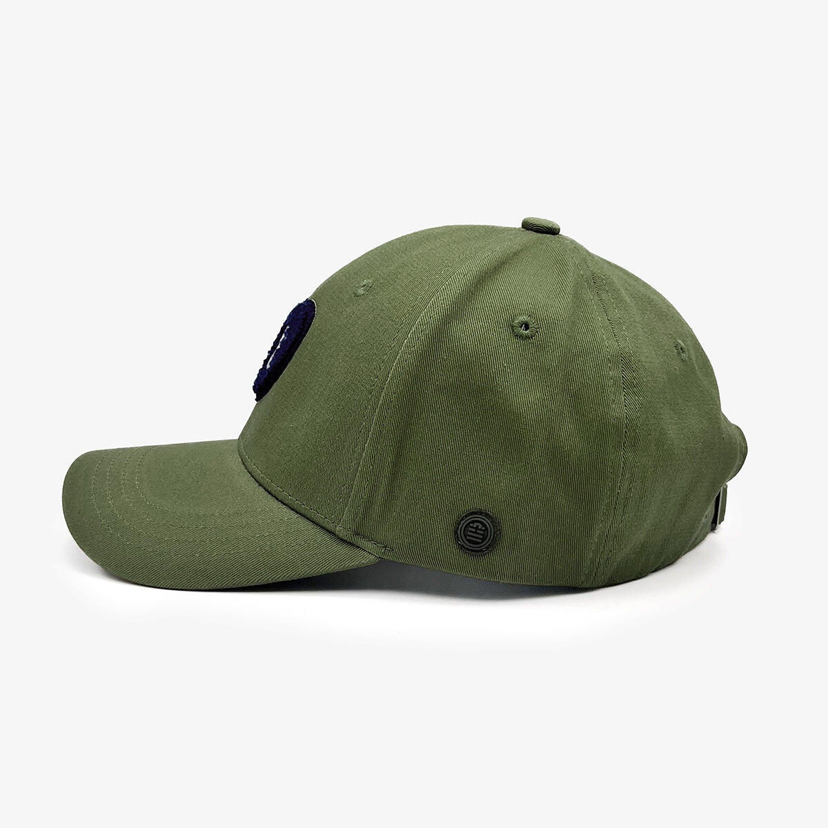 Gorra de algodón con insignia SB verde militar en forma de corazón 3/4