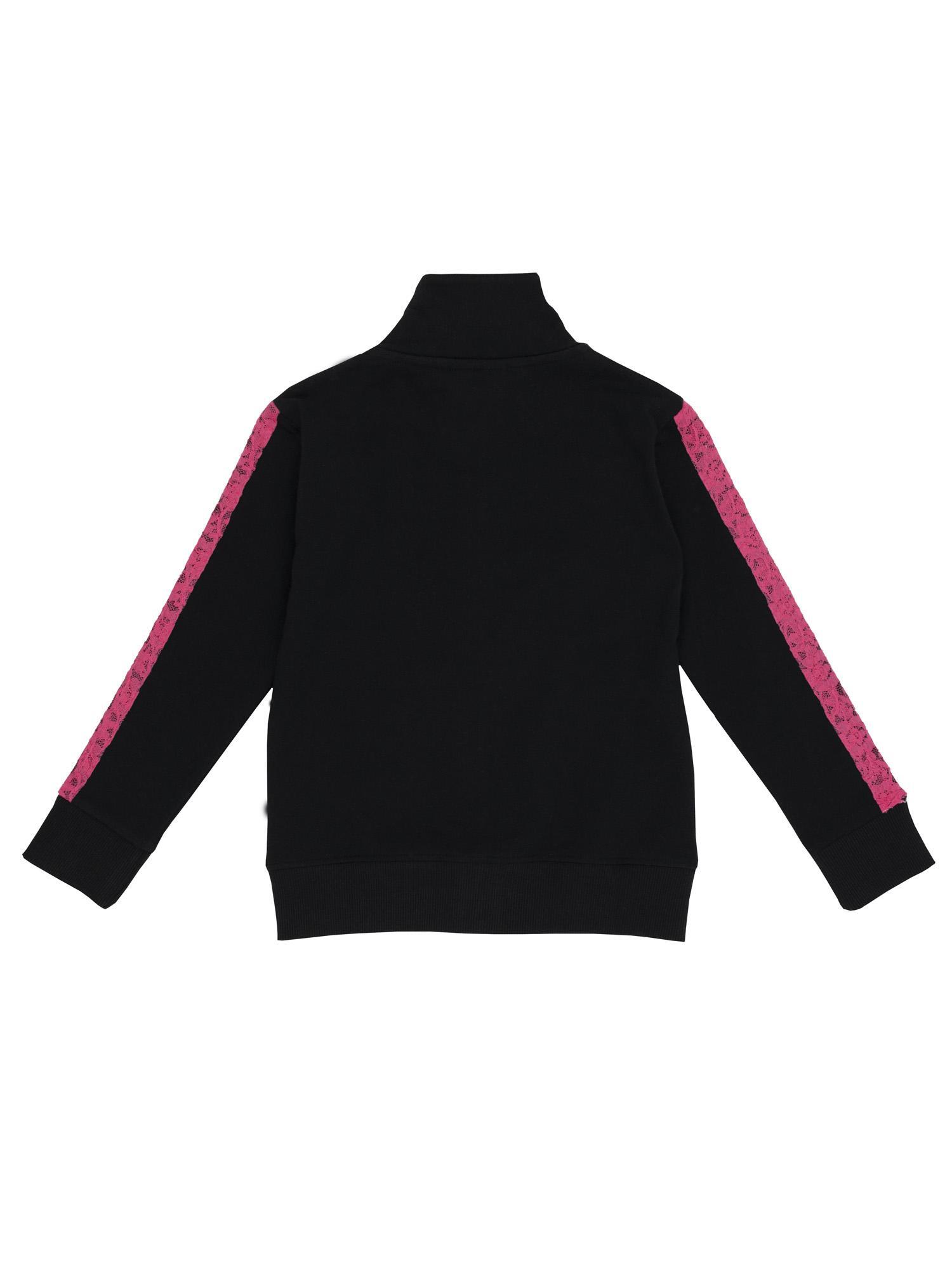Felpa Leone bambina con zip intera Pink Girl 2/2