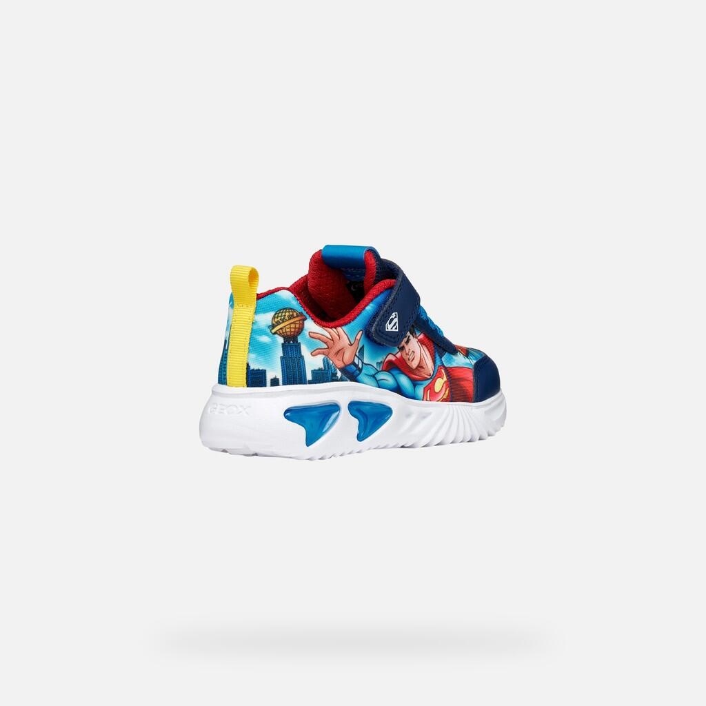 Baskets Garçon J ASSISTER BOY Bleu Marine/Bleu Clair 6/7