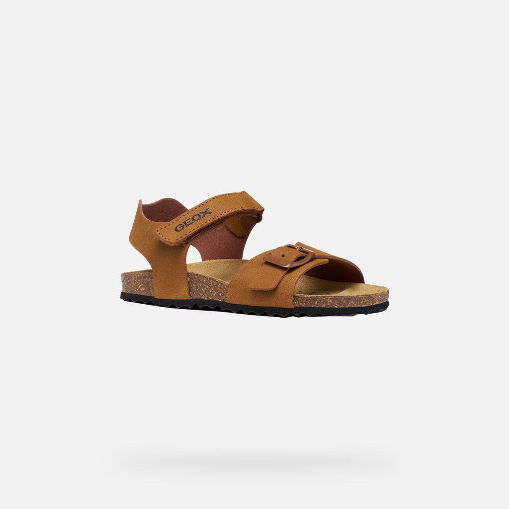 Sandales Garçon J GHITA BOY Caramel 4/7