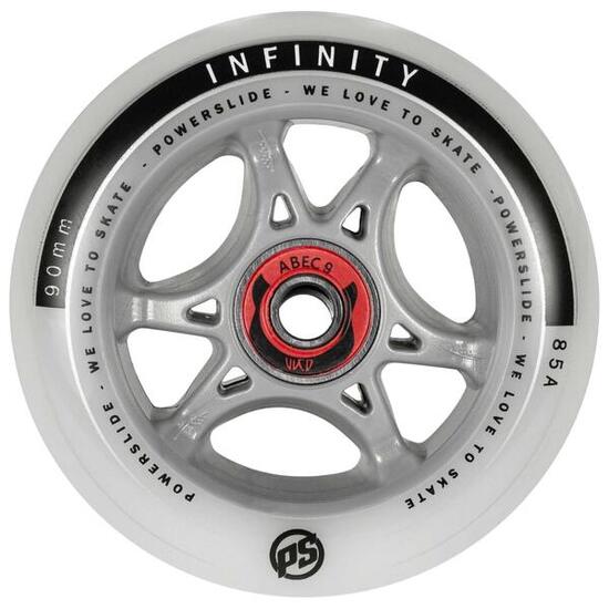 Inline-Skate-Rolle Powerslide Infinity 90 RTR Abec9/Spacer (x4)
