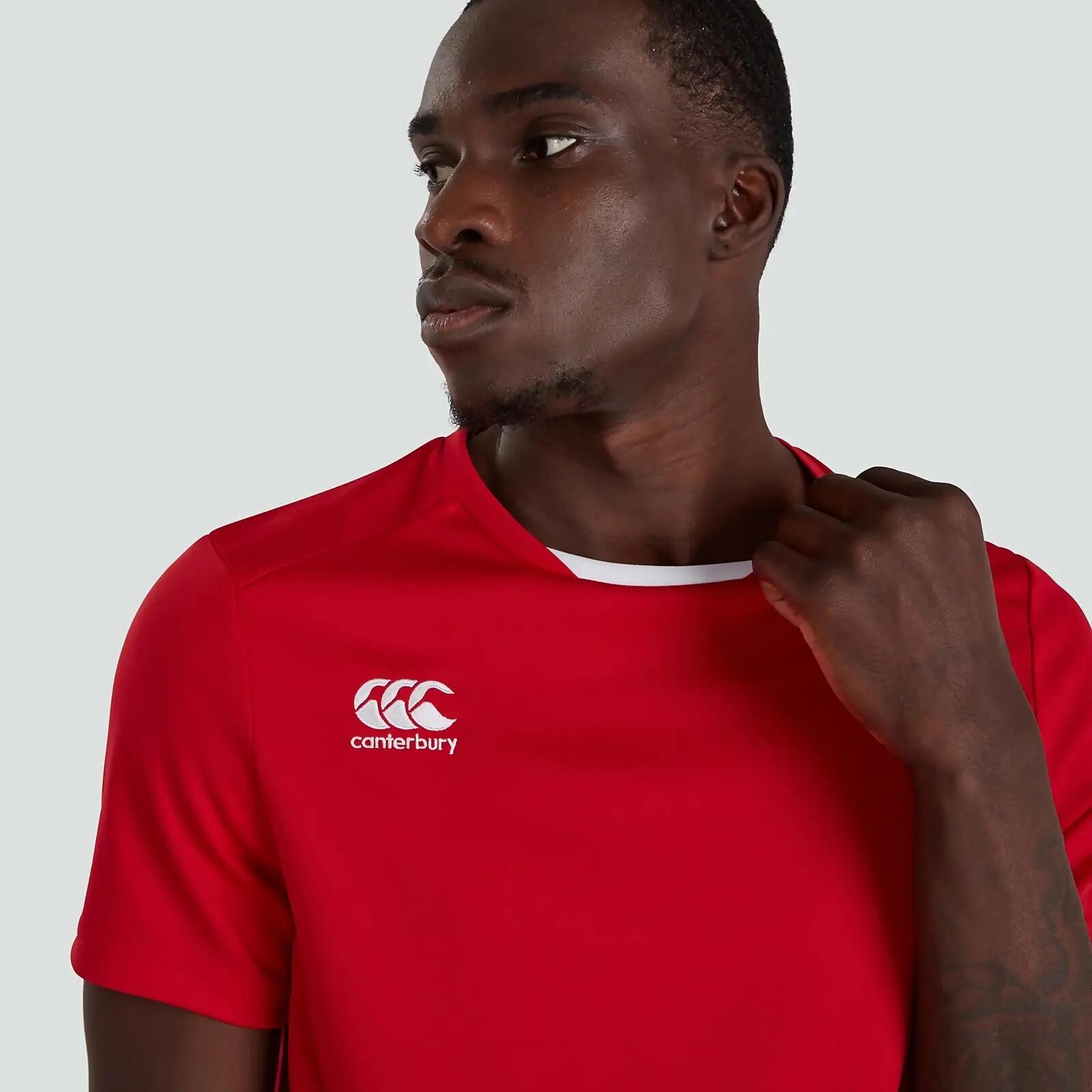 T-shirt sport rugby - hommes Adultes Rouge 5/5