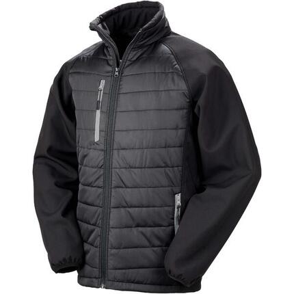 Doudoune recyclée Result Softshell Black Compass Softshell
