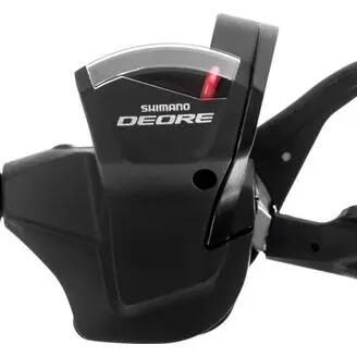 SHIMANO Deore SL-M6000 Left Rapidfire Plus Shifter — 2/3-Speed, Black.