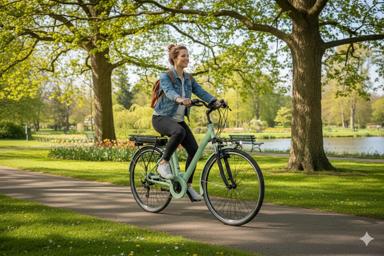 BICICLETA ELÉCTRICA A3 ATHENA 28 VERDE 5/5